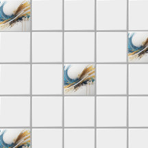 Abstrato de Azulejo cerâmico impressionante - Desi