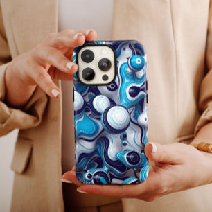 Abstrato de bolhas azuis   iPhone 14 Case-Mate