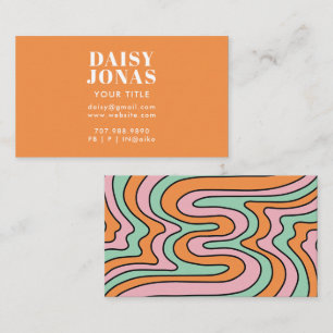 Abstrato de Cartão de visita retrocesso de 70