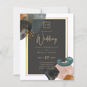 ABSTRATO de Casamento de Tons da Terra BUDGET