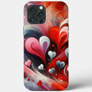 Abstrato de Corações iPhone / iPad case