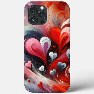 Abstrato de Corações iPhone / iPad case
