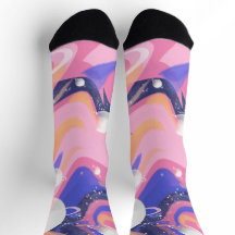 Abstrato de espiral espacial exterior rosa e roxa