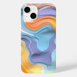 Abstrato de Fluido Plástico Pastel