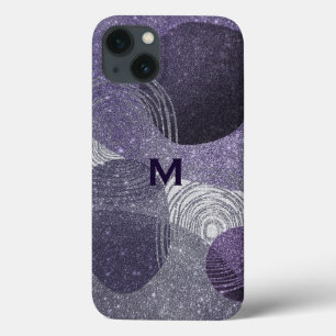 Abstrato de Gliteria Roxo Monograma