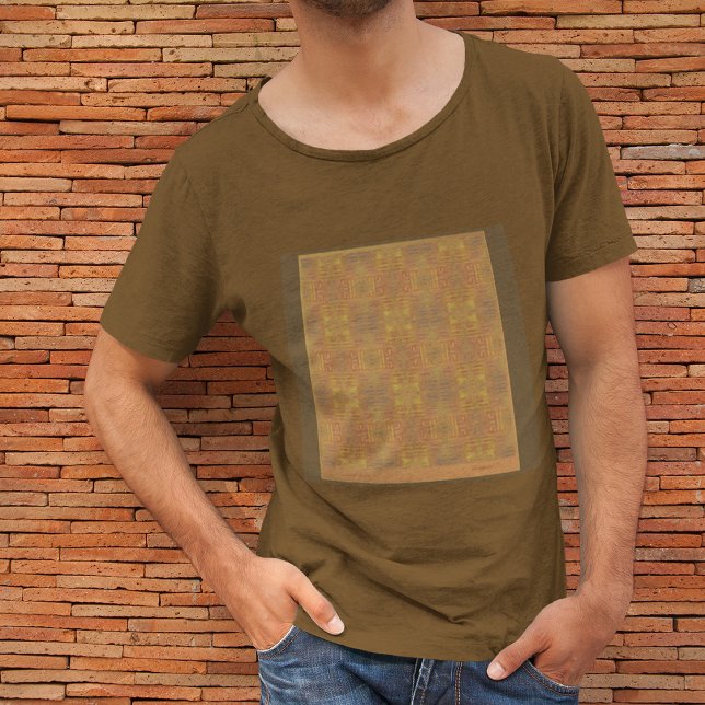 Abstrato de Hazard ouro de  em T-Shirt castanho (Criador carregado)