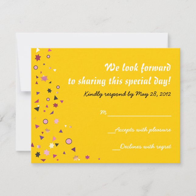 ABSTRATO DE LIFE Bat Mitzvah Convite (Frente)