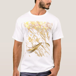 Abstrato de luxo Onda e Luzes de Bokeh T-Shirt
