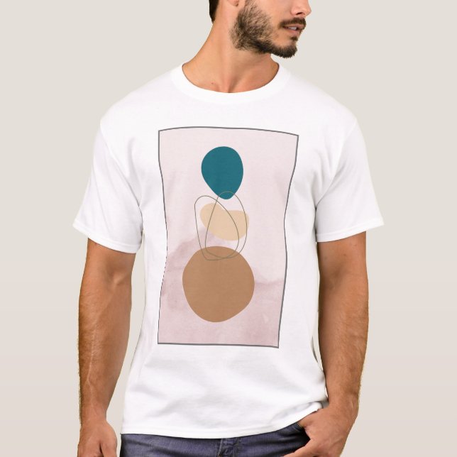 Abstrato de moderno Boho T-Shirt Design (Frente)