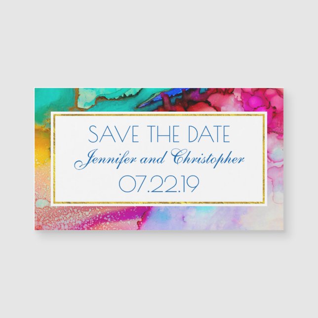 Abstrato de moderno para Marble Watercolor Design (Frente)