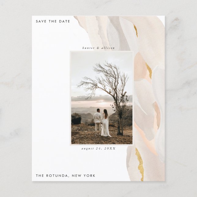 Abstrato de Orçamento Foto para Salvar o Folheto d (Frente)