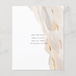 Abstrato de Orçamento Salve o Folheto de Data