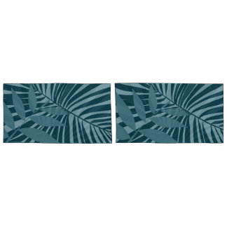 abstrato de palma e folha tropical em cinza azul