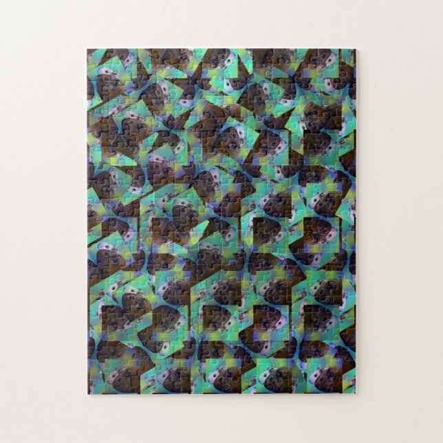 Abstrato de pinheiro-guineense Art, Quebra-cabeça  (Vertical)