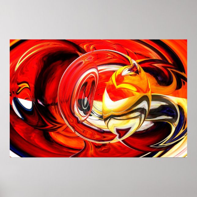 Abstrato de pintura digital Impressão de arte (Frente)