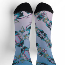 Abstrato de pintura em Meias de Tripulação