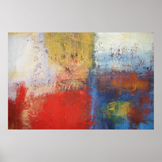 Abstrato de pintura moderna Impressão de arte (Frente)