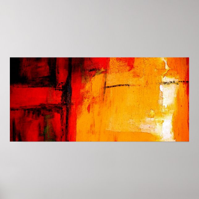 Abstrato de pintura moderna Impressão de arte (Frente)
