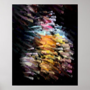 Abstrato de pintura moderna Poster de arte