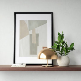 Abstrato de poster de de Aquarela Arte Geométrica