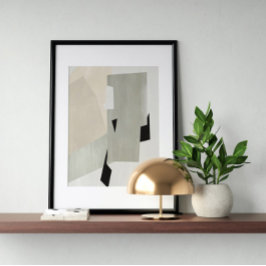 Abstrato de poster de de Aquarela Arte Geométrica