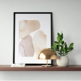 Abstrato de poster de de Aquarela Arte Geométrica