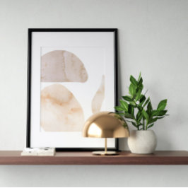 Abstrato de poster de de Aquarela Arte Geométrica