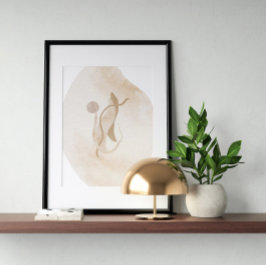 Abstrato de poster de de Aquarela Arte Geométrica