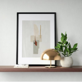 Abstrato de poster de de Aquarela Arte Geométrica