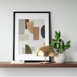 Abstrato de poster de de Aquarela Arte Geométrica