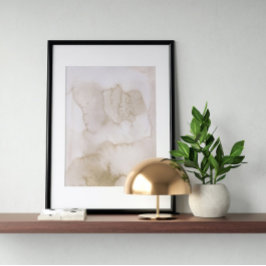 Abstrato de poster de de Aquarela Arte Geométrica