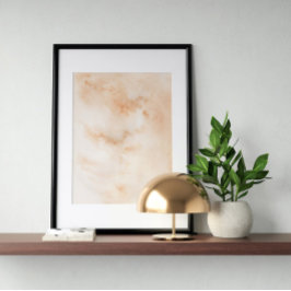 Abstrato de poster de de Aquarela Arte Geométrica