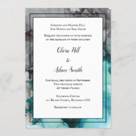 Abstrato de Redação Formal de Convite de Casamento