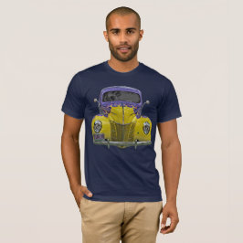 Abstrato de T-Shirt Clássico Flaming Amarelo Amare