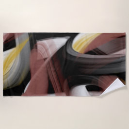 Abstrato de Tendência do da Toalha na Praia - Pret