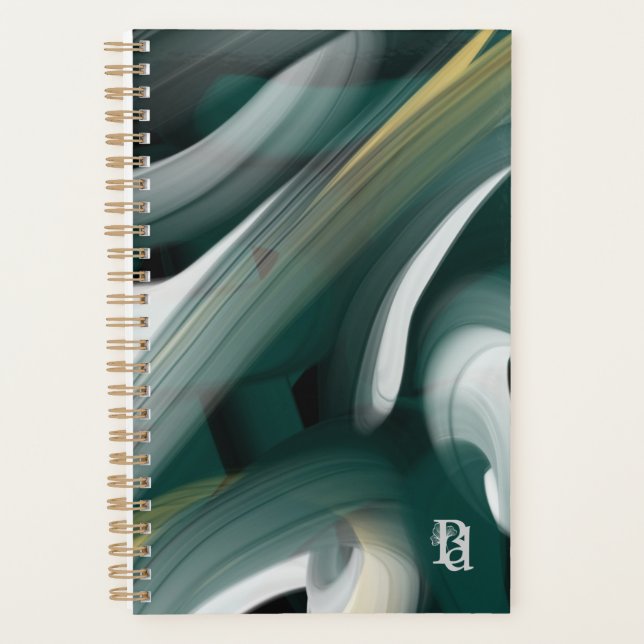 Abstrato de Tendência do Planejador Arte Preta Ver (Frente)