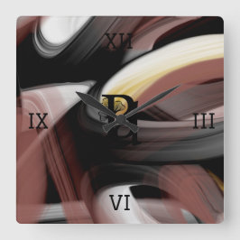 Abstrato de Tendência do Relógio de Parede Decodif