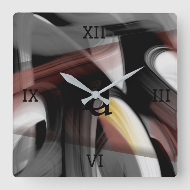 Abstrato de Tendência do Relógio de Parede Decodif (Frente)