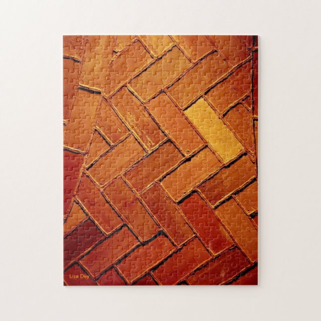 'Abstrato de Tijolo' Quebra-Cabeça (Vertical)