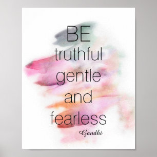 Abstrato de tinta poster de cor d'água com aspas