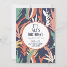 Abstrato deixa o Convite de Aniversário