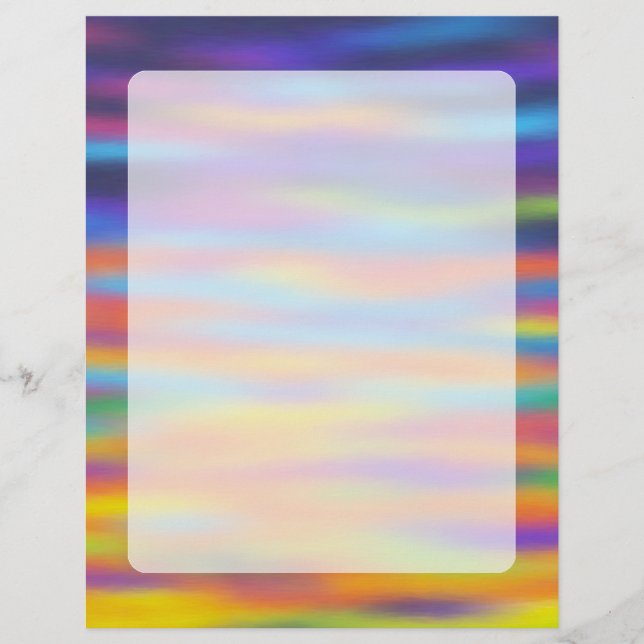 Abstrato Desert Sunset Sky Trabalho de arte (Frente)