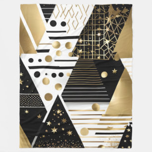 abstrato dourado e cobertor de velo preto