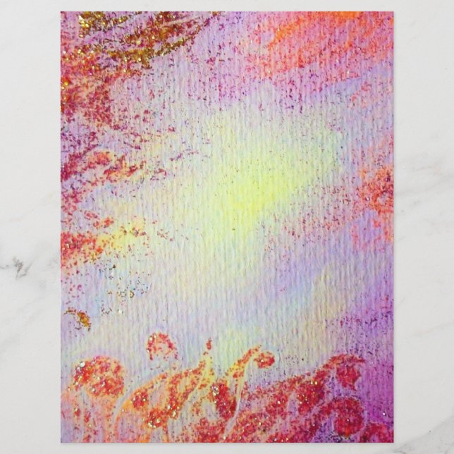 ABSTRATO DOURADO SWIRLS, cor-de-rosa amarelo-claro (Frente)