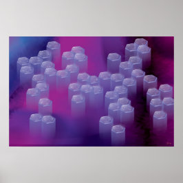 Abstrato em Purples poster