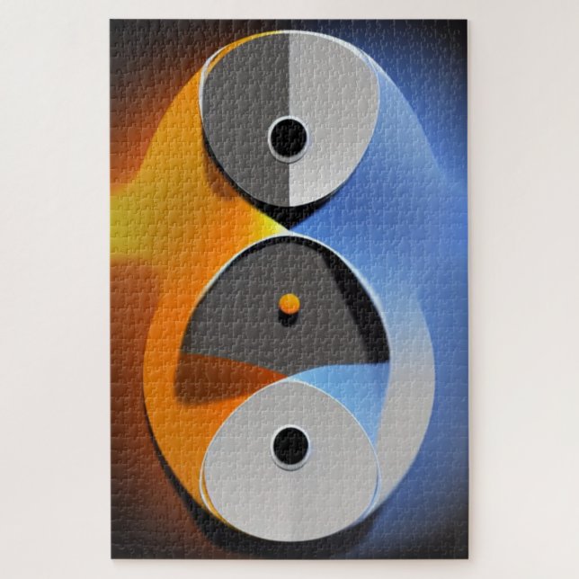 Abstrato Enso Jigsee Quebra-cabeça (Vertical)