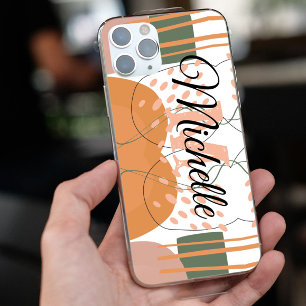 Abstrato estética colorida Nomes de monograma pers