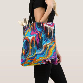 Abstrato face trabalho de arte 1217 - Tote Bag