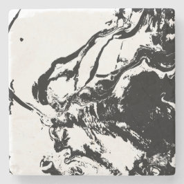 Abstrato Faces Porta copos de Pedra de Arte Incide