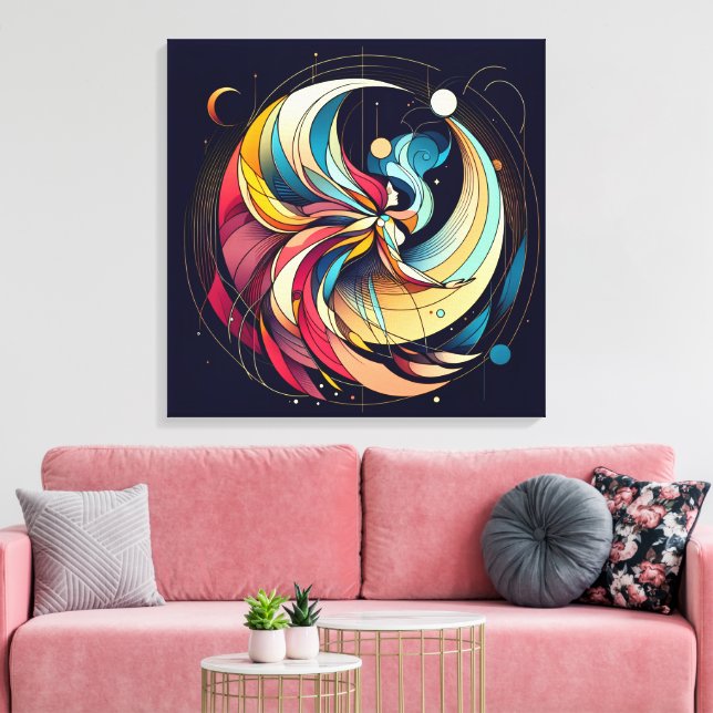 Abstrato Fairy Art Stretch Canvas (Insitu(Sala de estar))